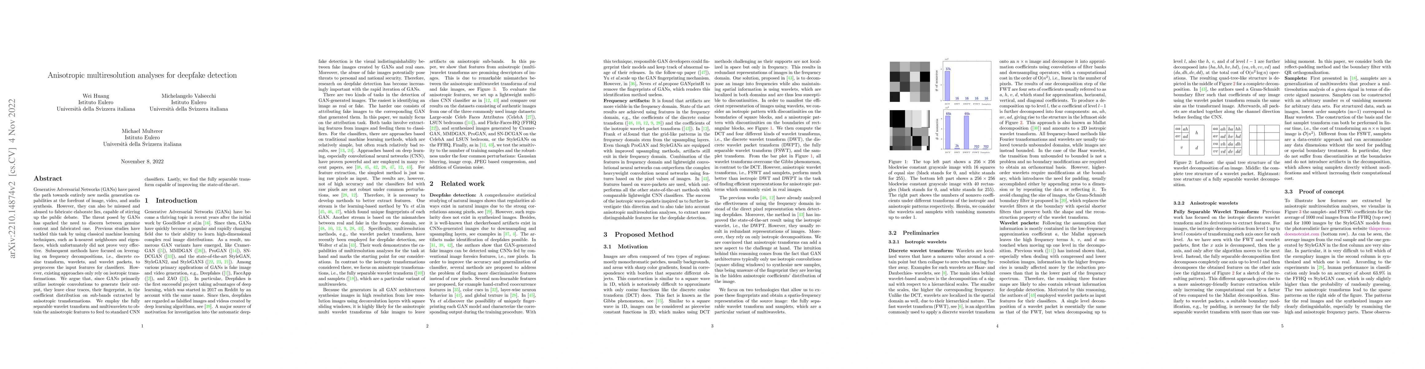 Thumbnail for Anisotropic multiresolution analyses for deepfake detection