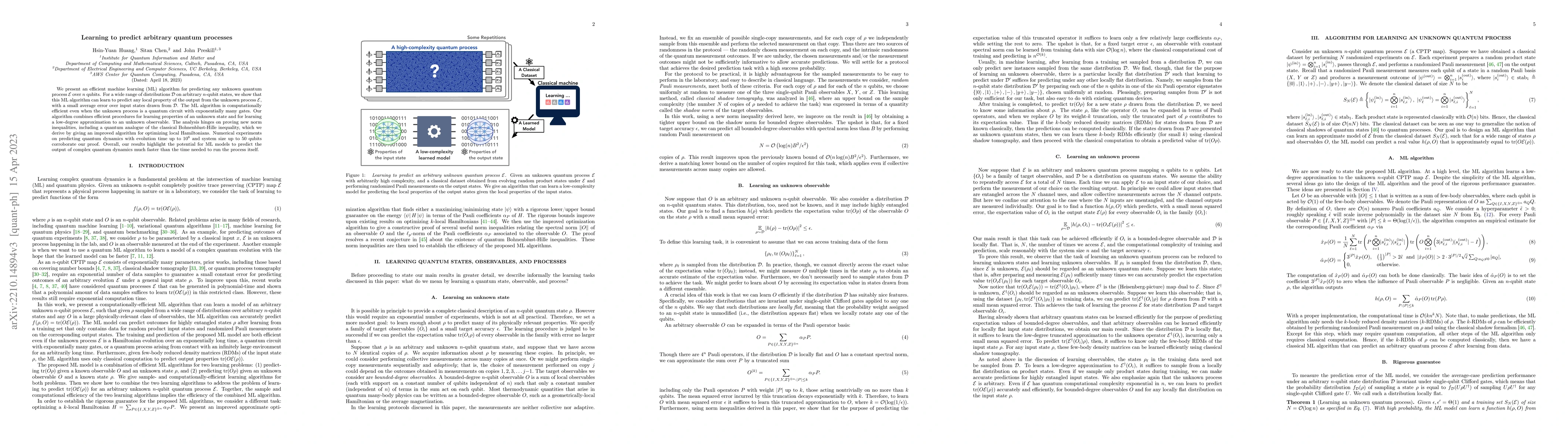 Thumbnail for Learning to predict arbitrary quantum processes