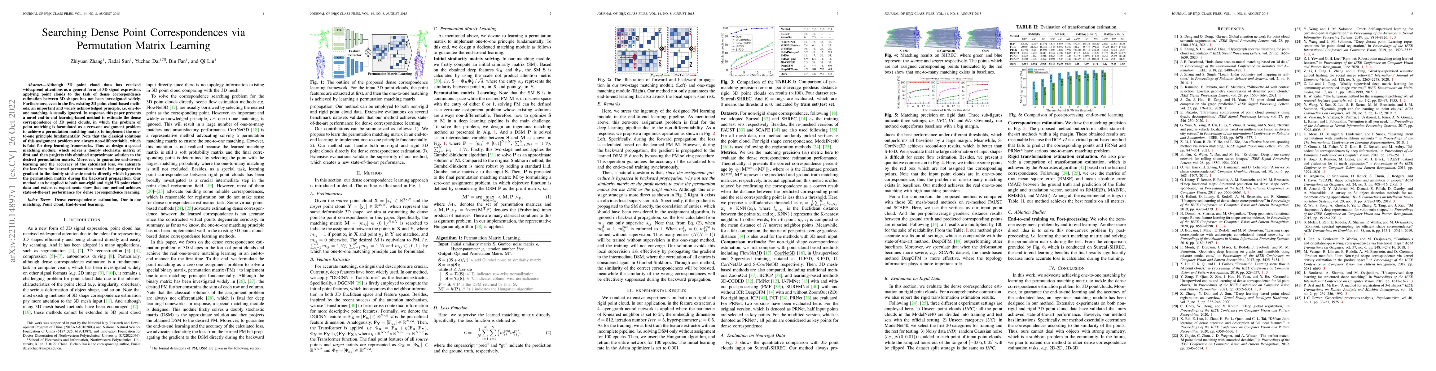 Thumbnail for Searching Dense Point Correspondences via Permutation Matrix Learning