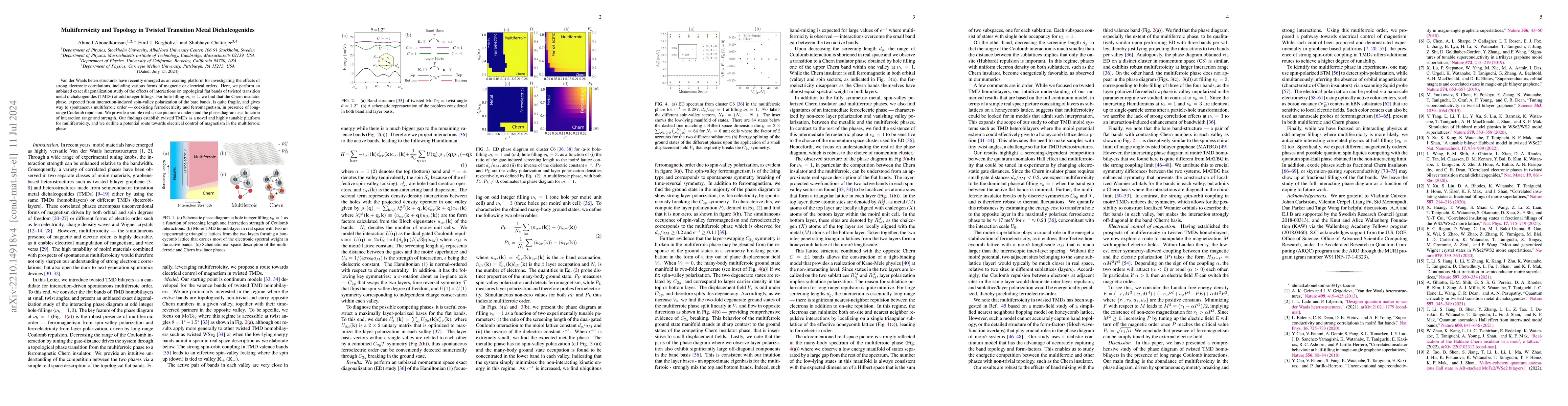 Thumbnail for Multiferroicity and Topology in Twisted Transition Metal Dichalcogenides