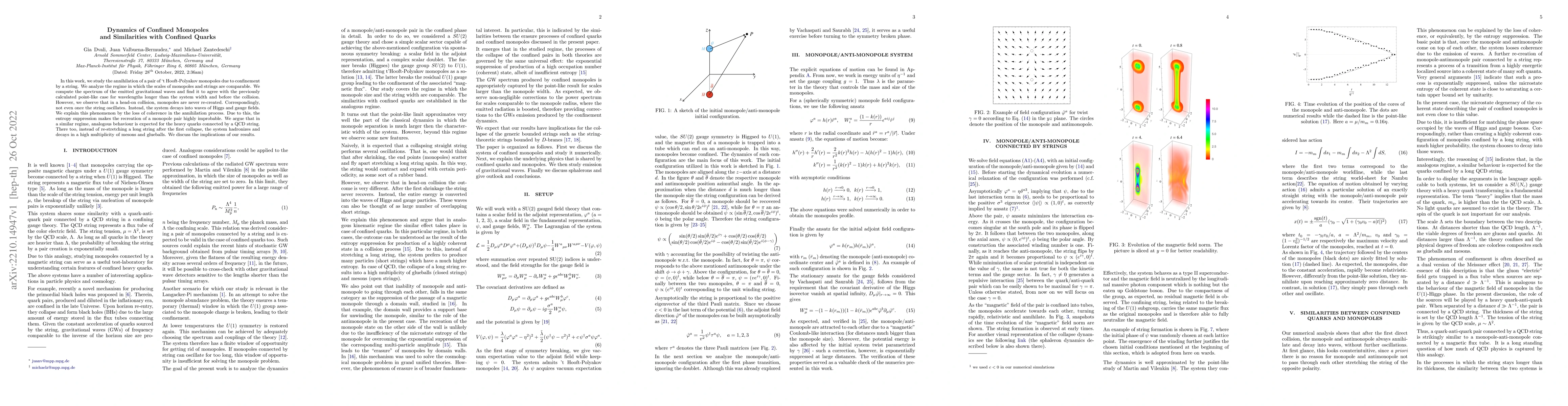 Thumbnail for Dynamics of Confined Monopoles and Similarities with Confined Quarks