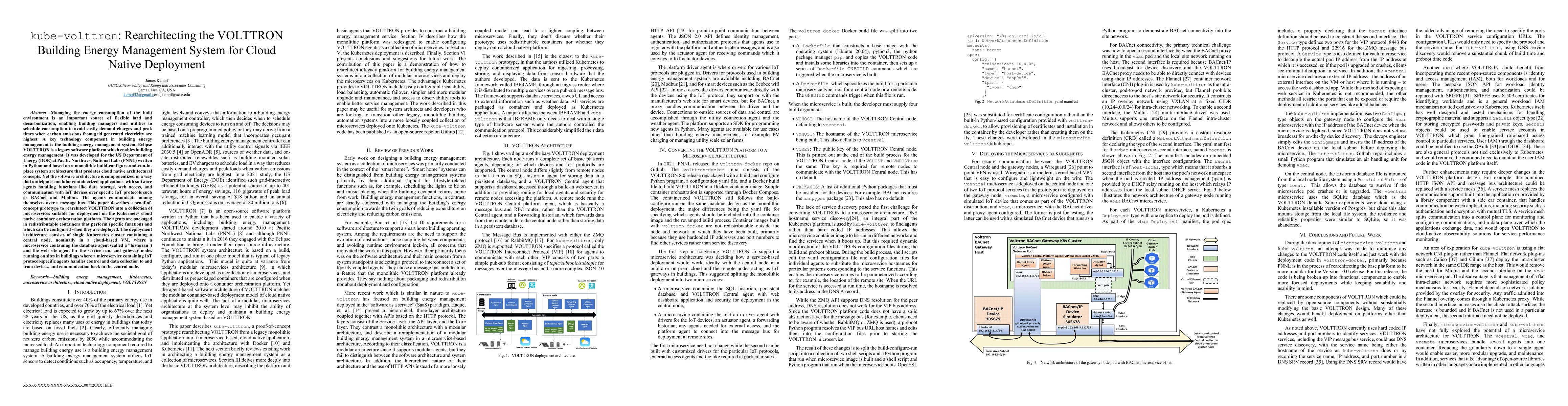 Thumbnail for kube-volttron: Rearchitecting the VOLTTRON Building Energy Management
  System for Cloud Native Deployment