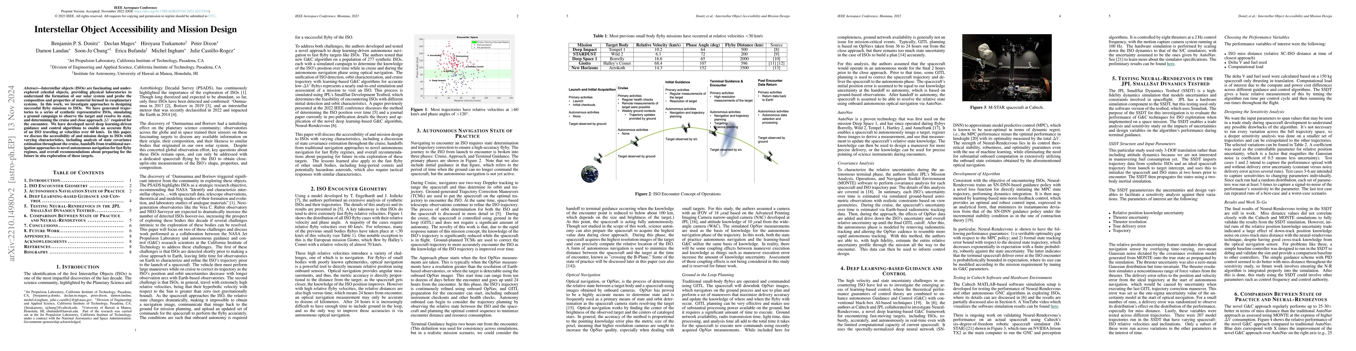 Thumbnail for Interstellar Object Accessibility and Mission Design