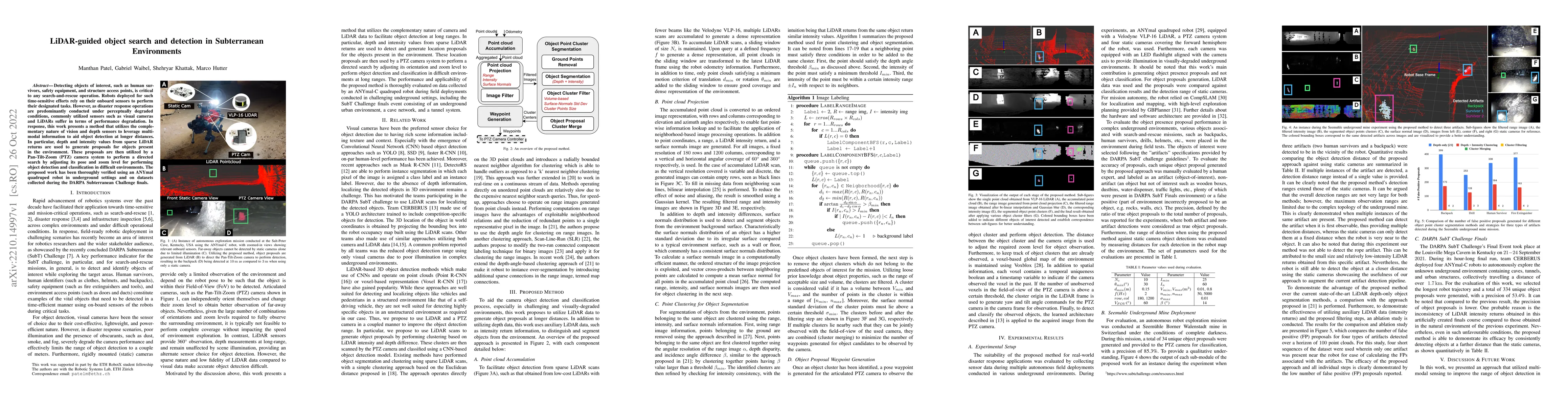 Thumbnail for LiDAR-guided object search and detection in Subterranean Environments