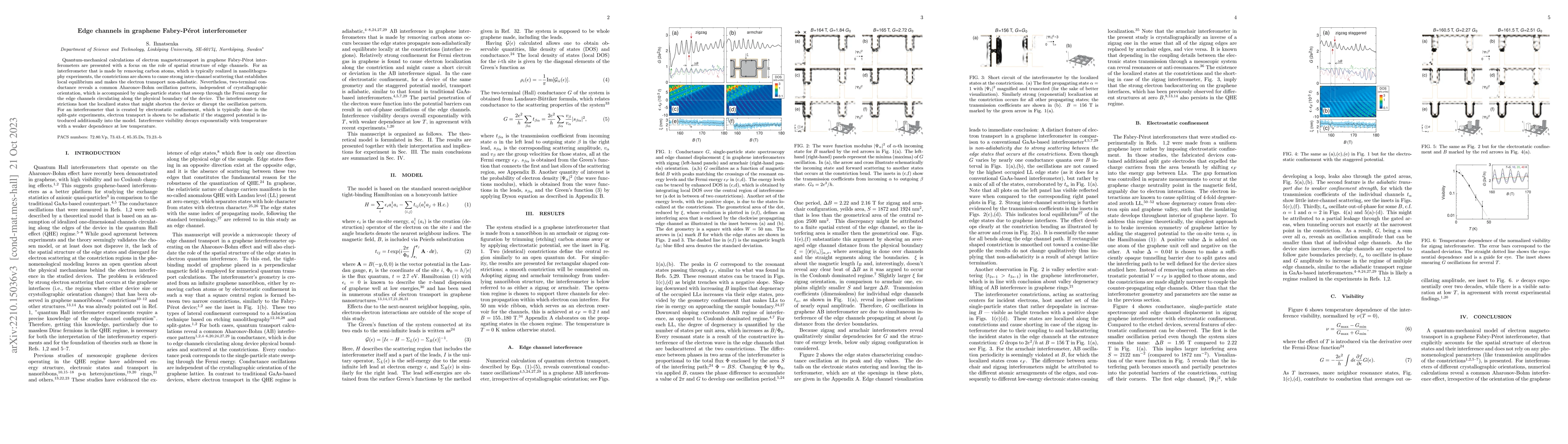 Thumbnail for Edge channels in a graphene Fabry-Perot interferometer