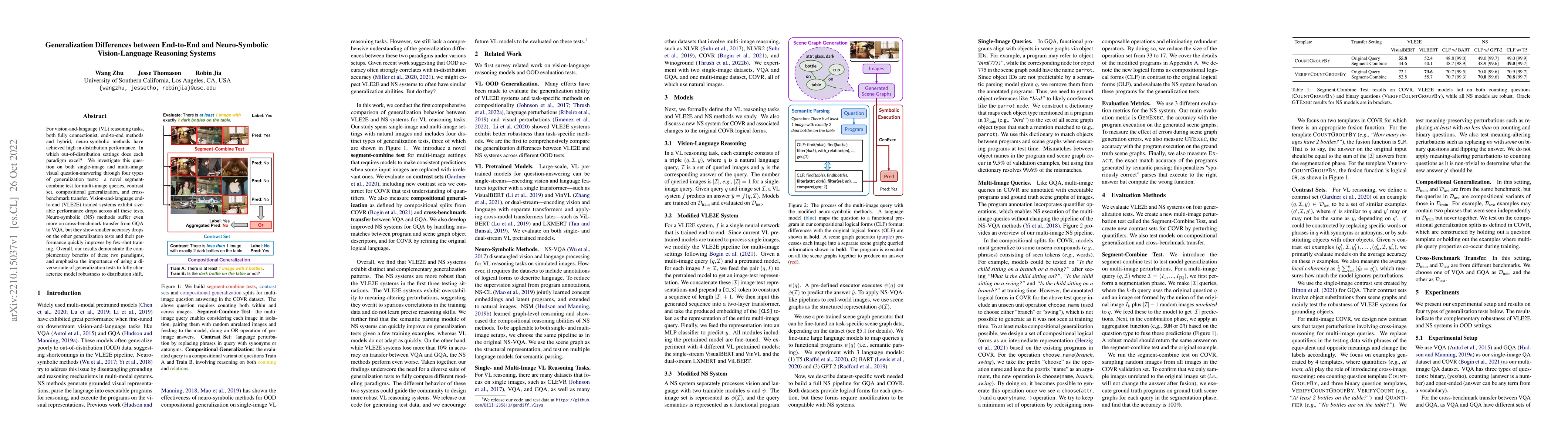 Thumbnail for Generalization Differences between End-to-End and Neuro-Symbolic
  Vision-Language Reasoning Systems
