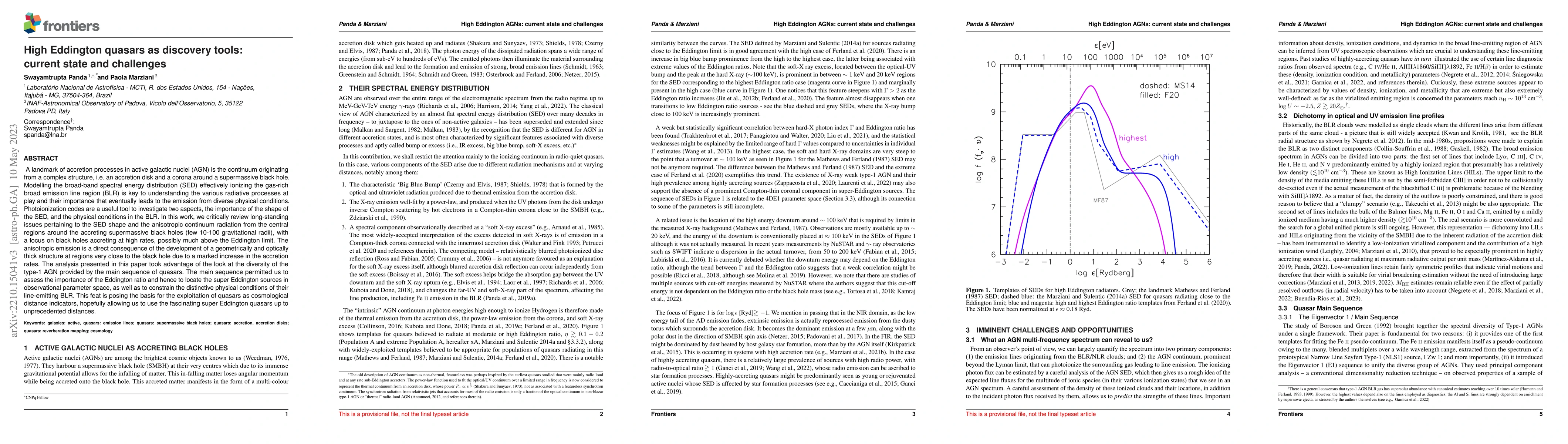 Thumbnail for High Eddington quasars as discovery tools: current state and challenges