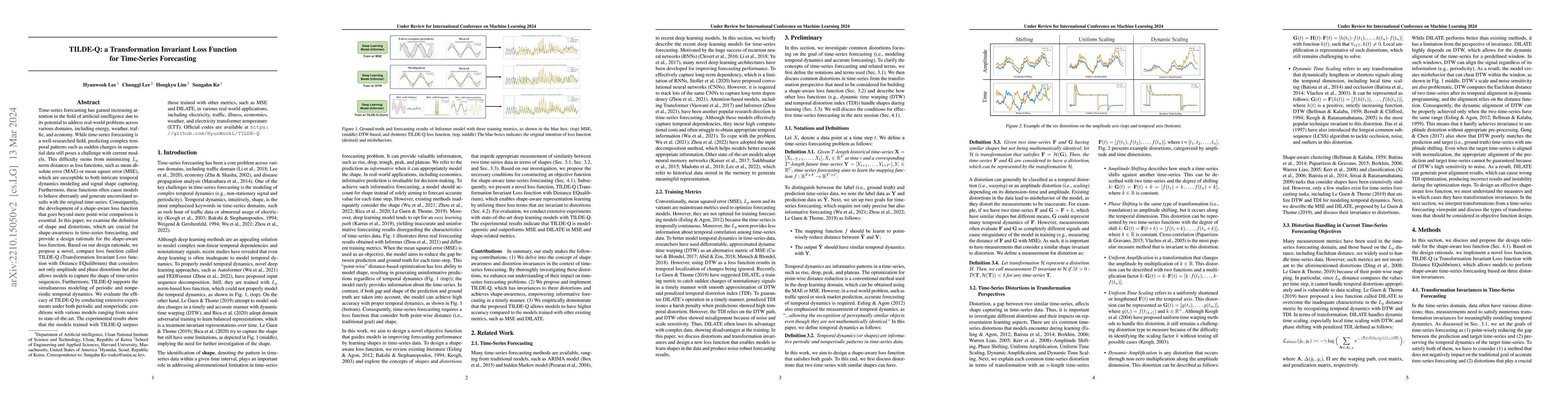 Thumbnail for TILDE-Q: A Transformation Invariant Loss Function for Time-Series
  Forecasting