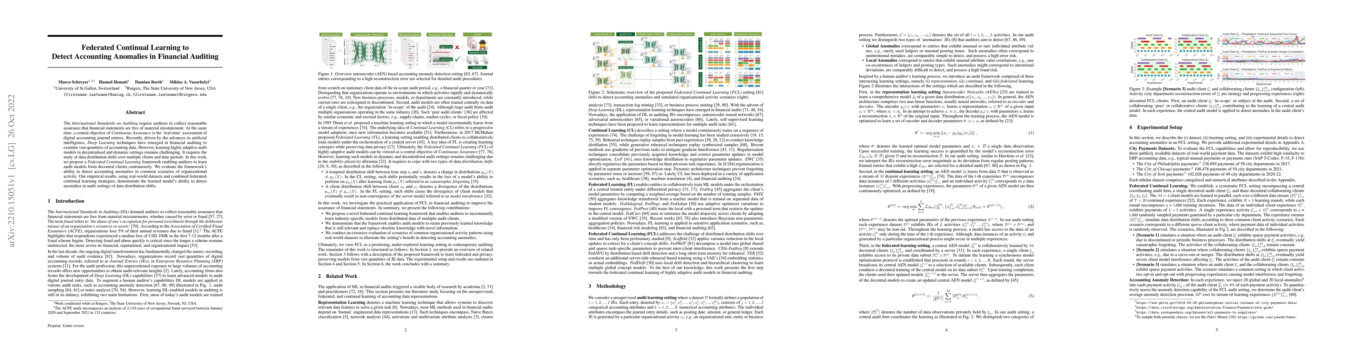Thumbnail for Federated Continual Learning to Detect Accounting Anomalies in Financial
  Auditing