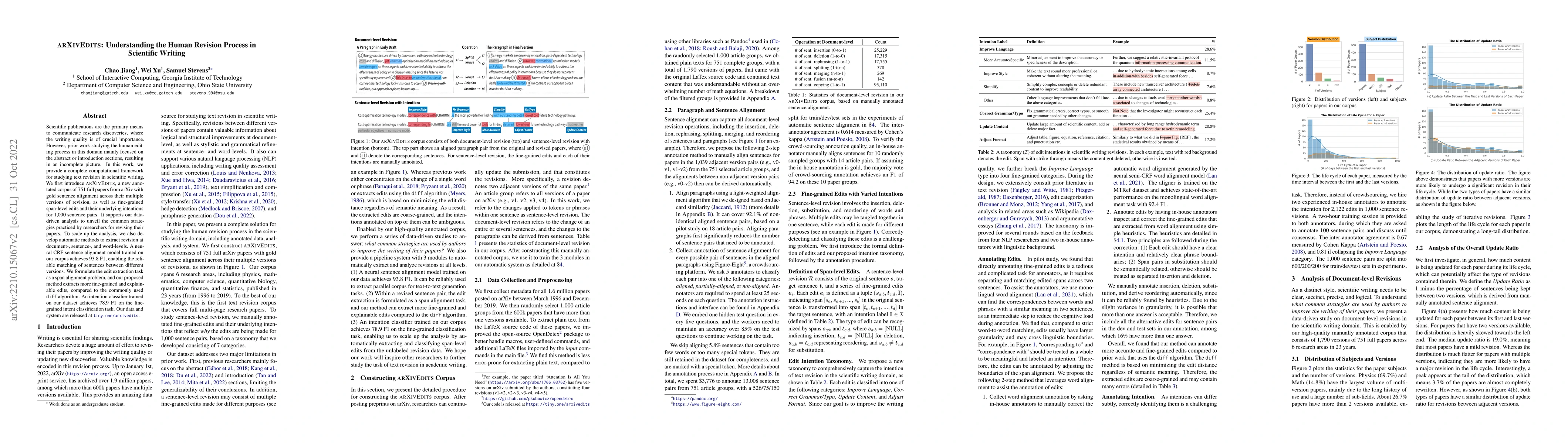 Thumbnail for arXivEdits: Understanding the Human Revision Process in Scientific
  Writing