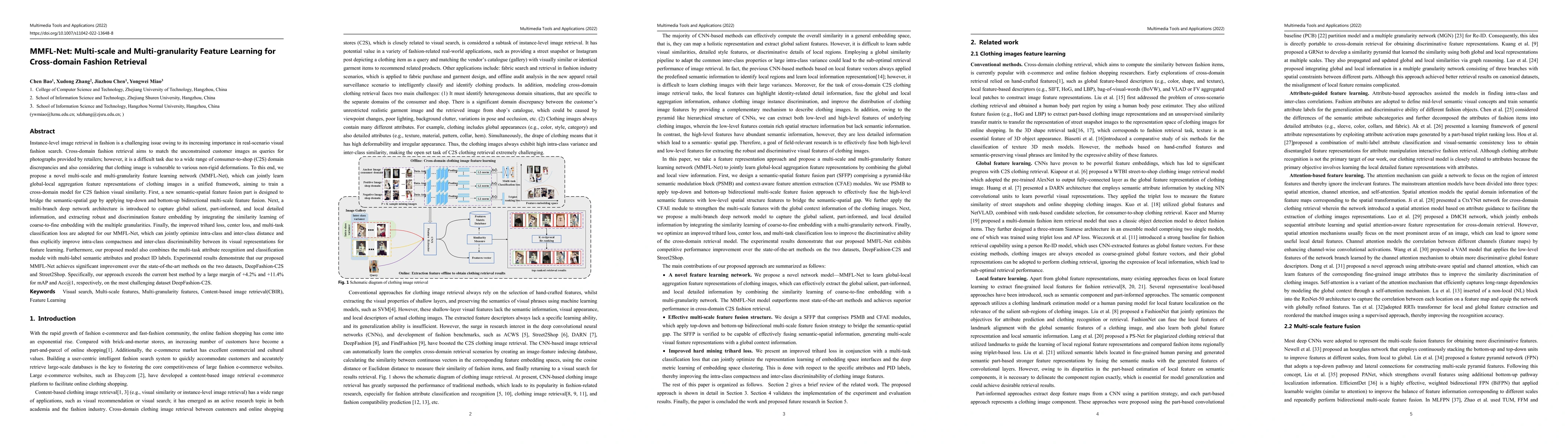 Thumbnail for MMFL-Net: Multi-scale and Multi-granularity Feature Learning for
  Cross-domain Fashion Retrieval