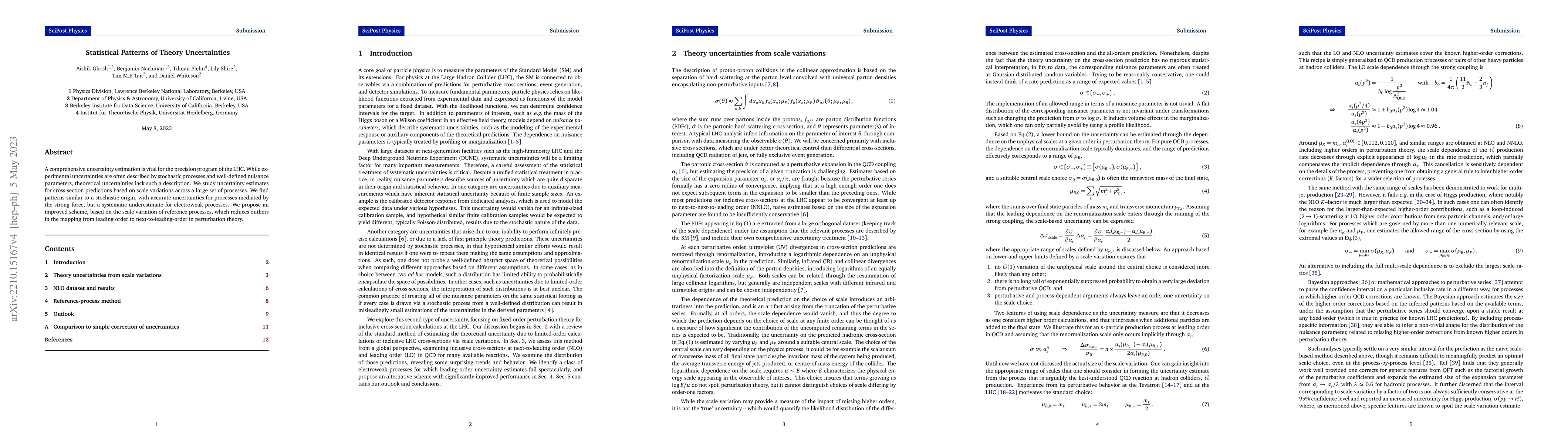 Thumbnail for Statistical Patterns of Theory Uncertainties