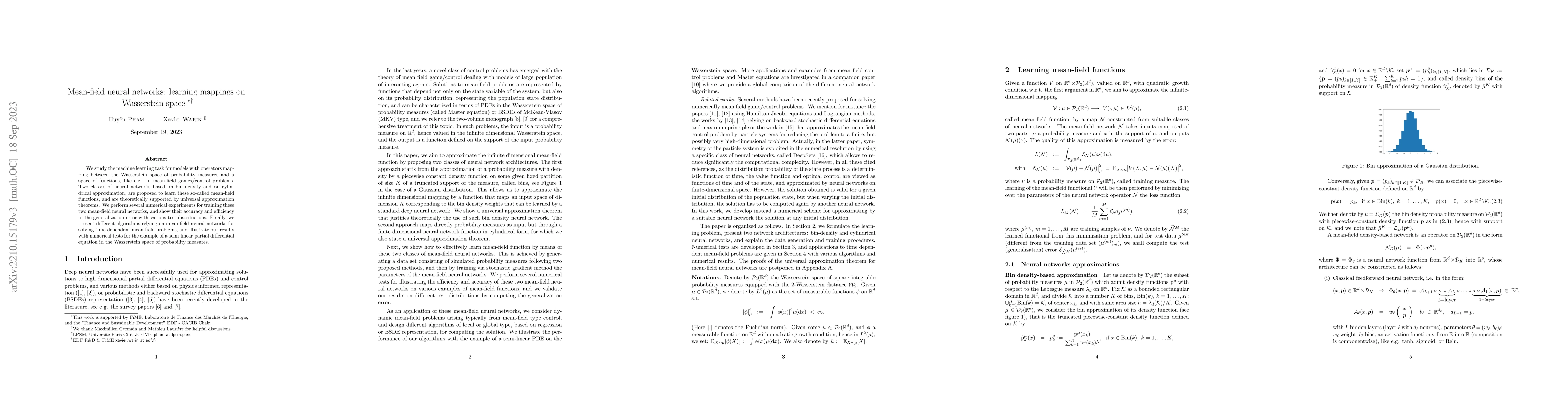 Thumbnail for Mean-field neural networks: learning mappings on Wasserstein space