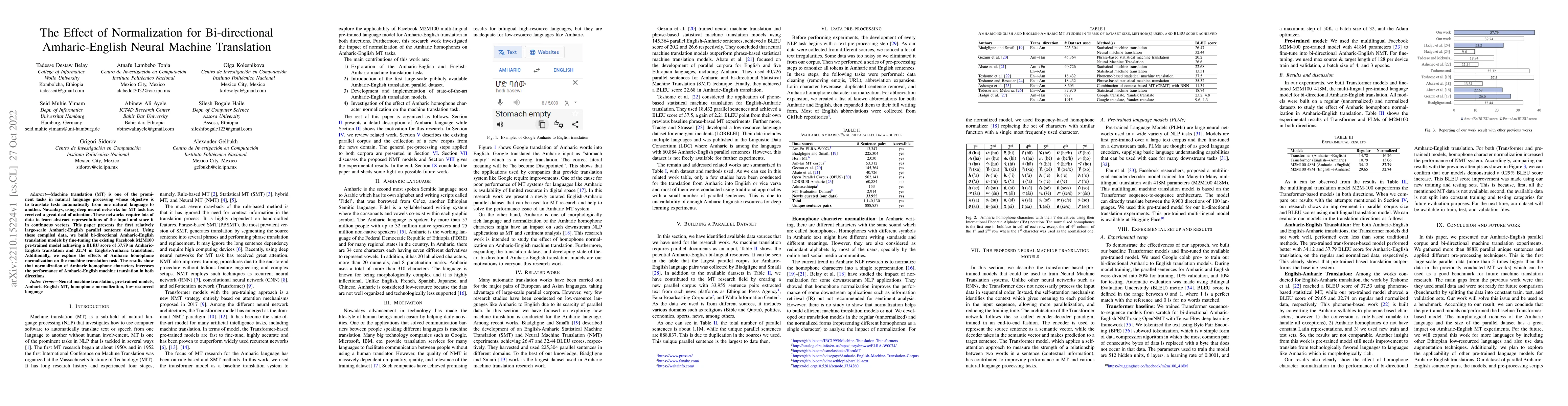 Thumbnail for The Effect of Normalization for Bi-directional Amharic-English Neural
  Machine Translation