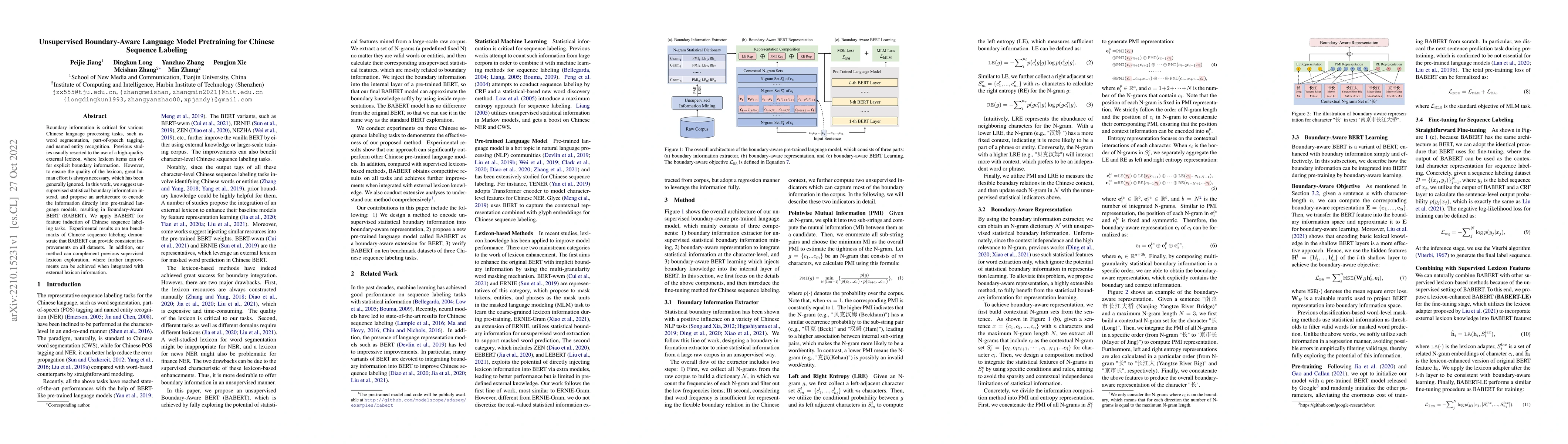 Thumbnail for Unsupervised Boundary-Aware Language Model Pretraining for Chinese
  Sequence Labeling