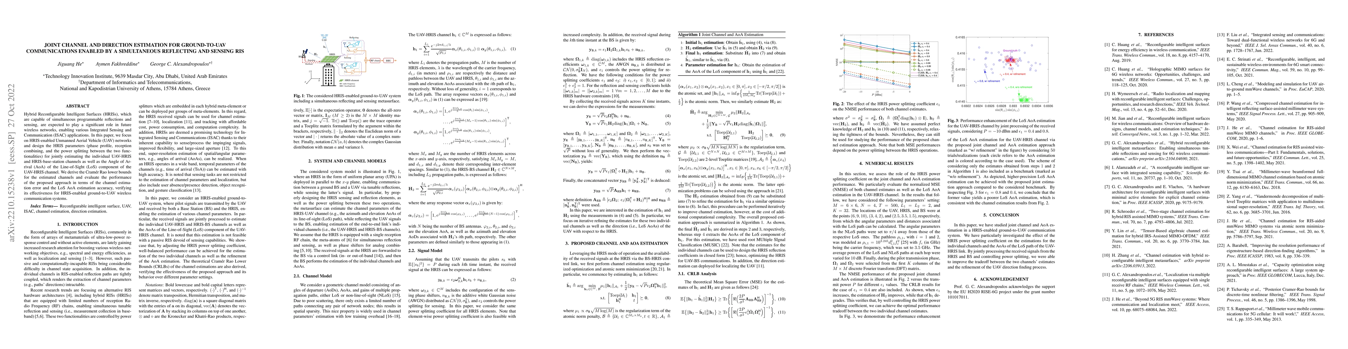 Thumbnail for Joint Channel and Direction Estimation for Ground-to-UAV Communications
  Enabled by A Simultaneous Reflecting and Sensing RIS