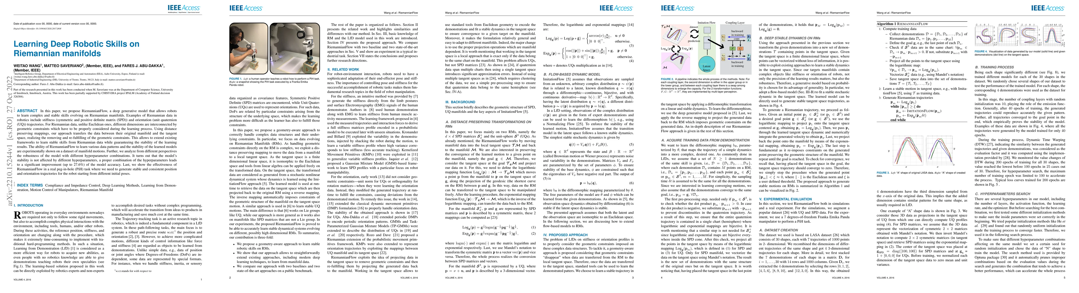 Thumbnail for Learning Deep Robotic Skills on Riemannian manifolds