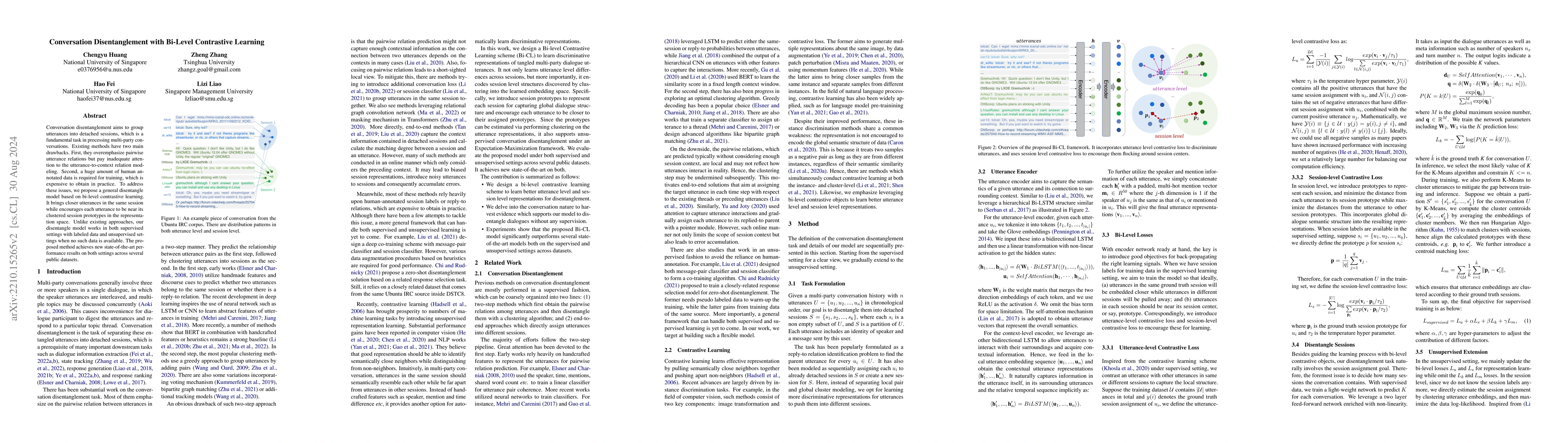 Thumbnail for Conversation Disentanglement with Bi-Level Contrastive Learning