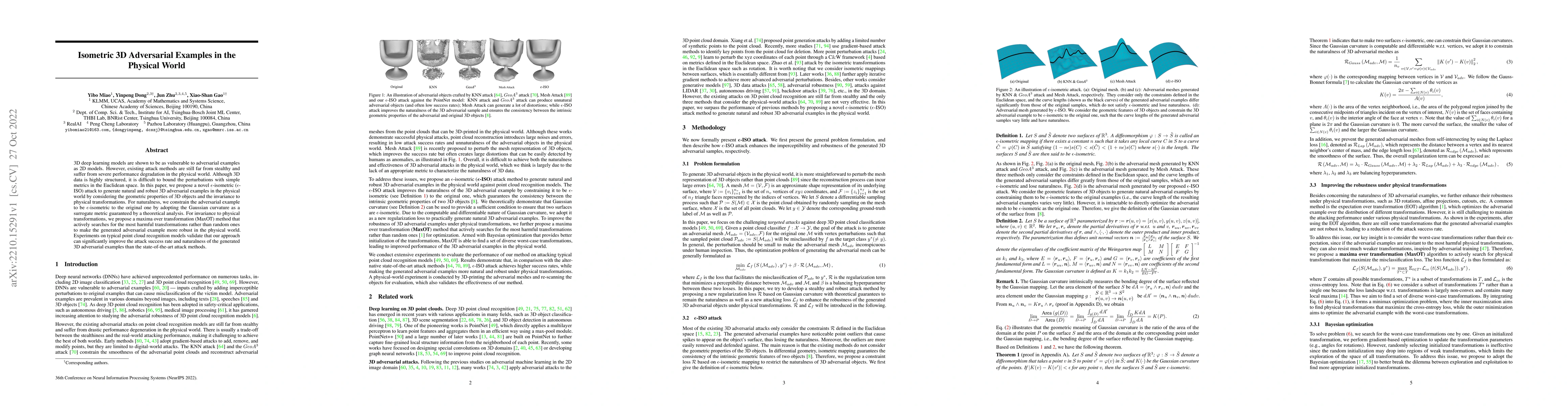 Thumbnail for Isometric 3D Adversarial Examples in the Physical World