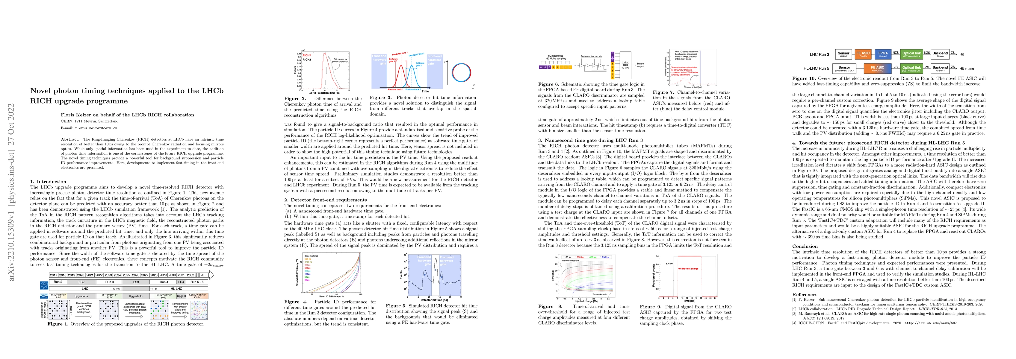 Thumbnail for Novel photon timing techniques applied to the LHCb RICH upgrade
  programme
