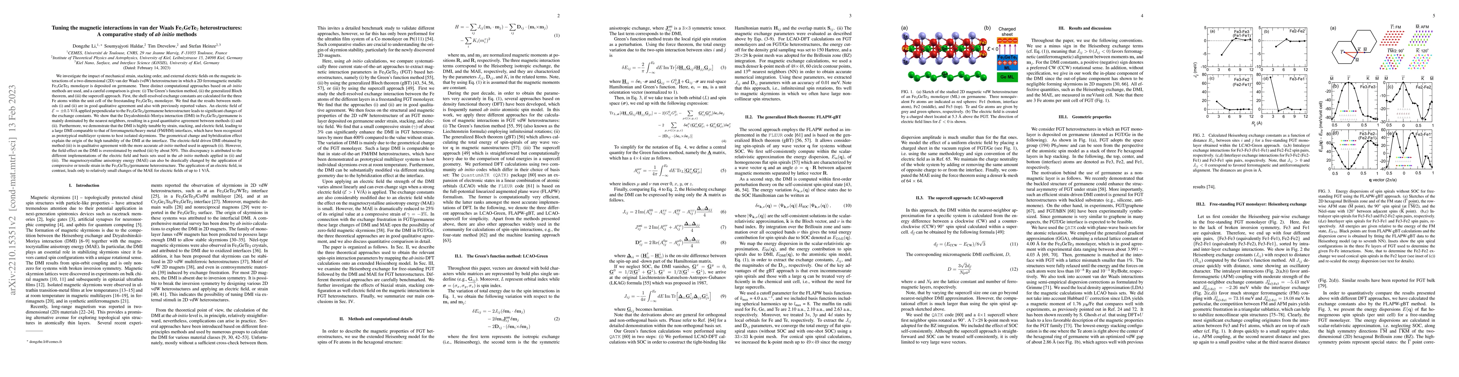 Thumbnail for Tuning the magnetic interactions in van der Waals Fe$_3$GeTe$_2$
  heterostructures: A comparative study of \textit{ab initio} methods