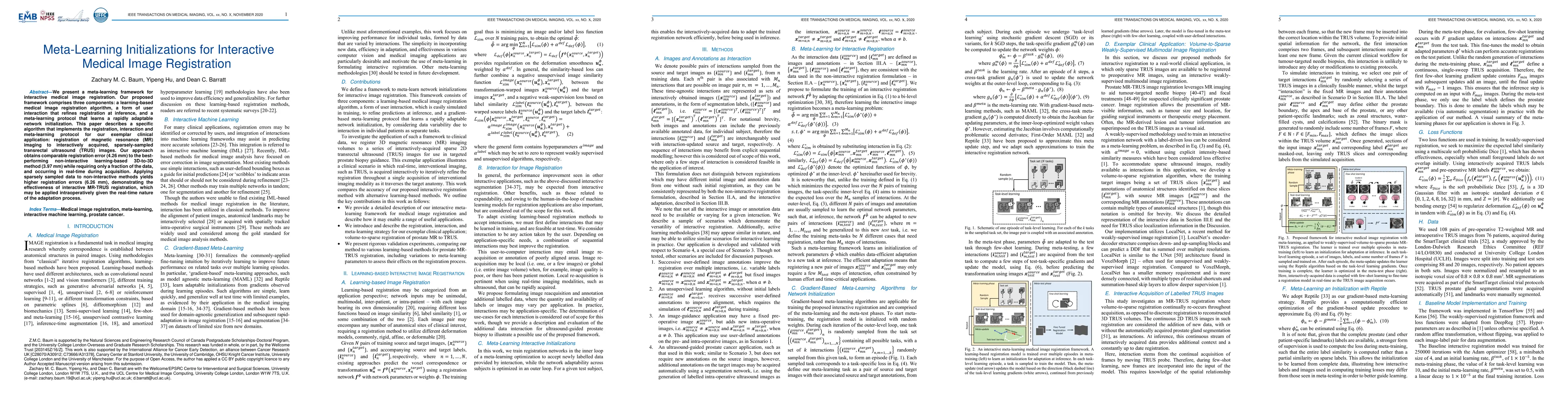 Thumbnail for Meta-Learning Initializations for Interactive Medical Image Registration