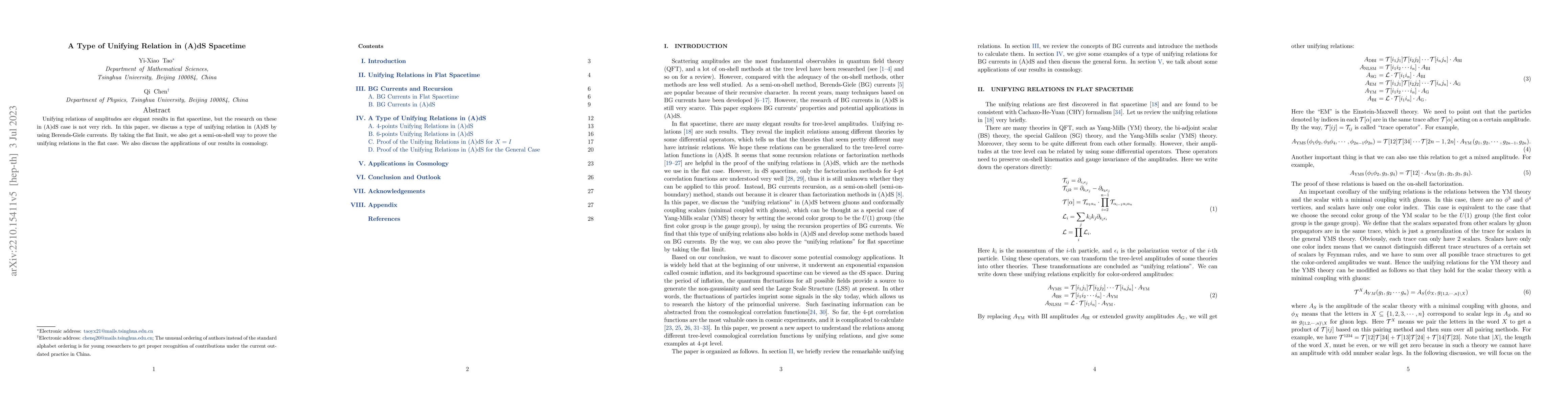 Thumbnail for A Type of Unifying Relation in (A)dS Spacetime