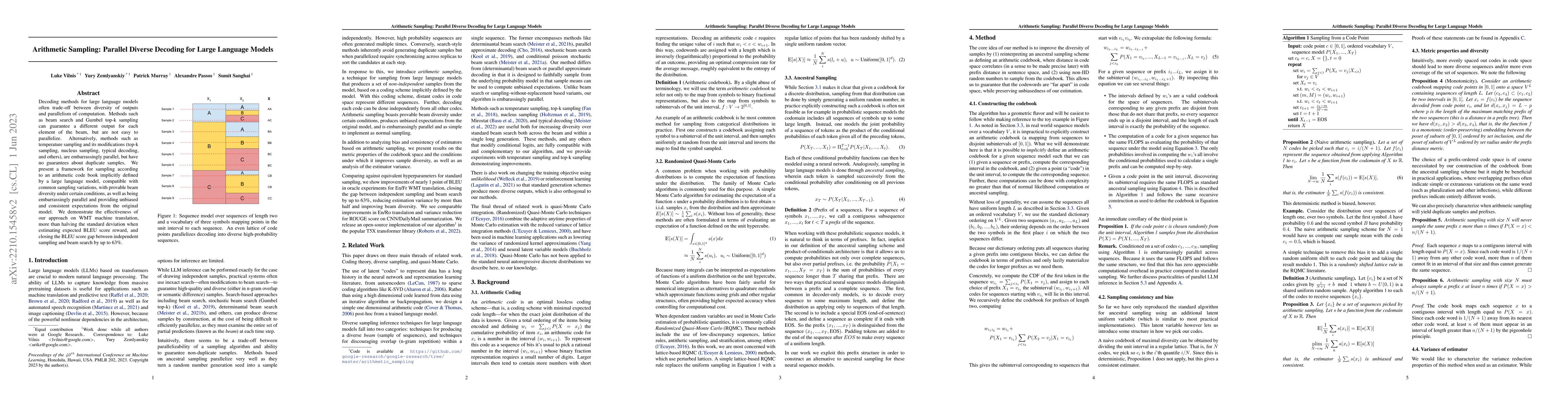 Thumbnail for Arithmetic Sampling: Parallel Diverse Decoding for Large Language Models