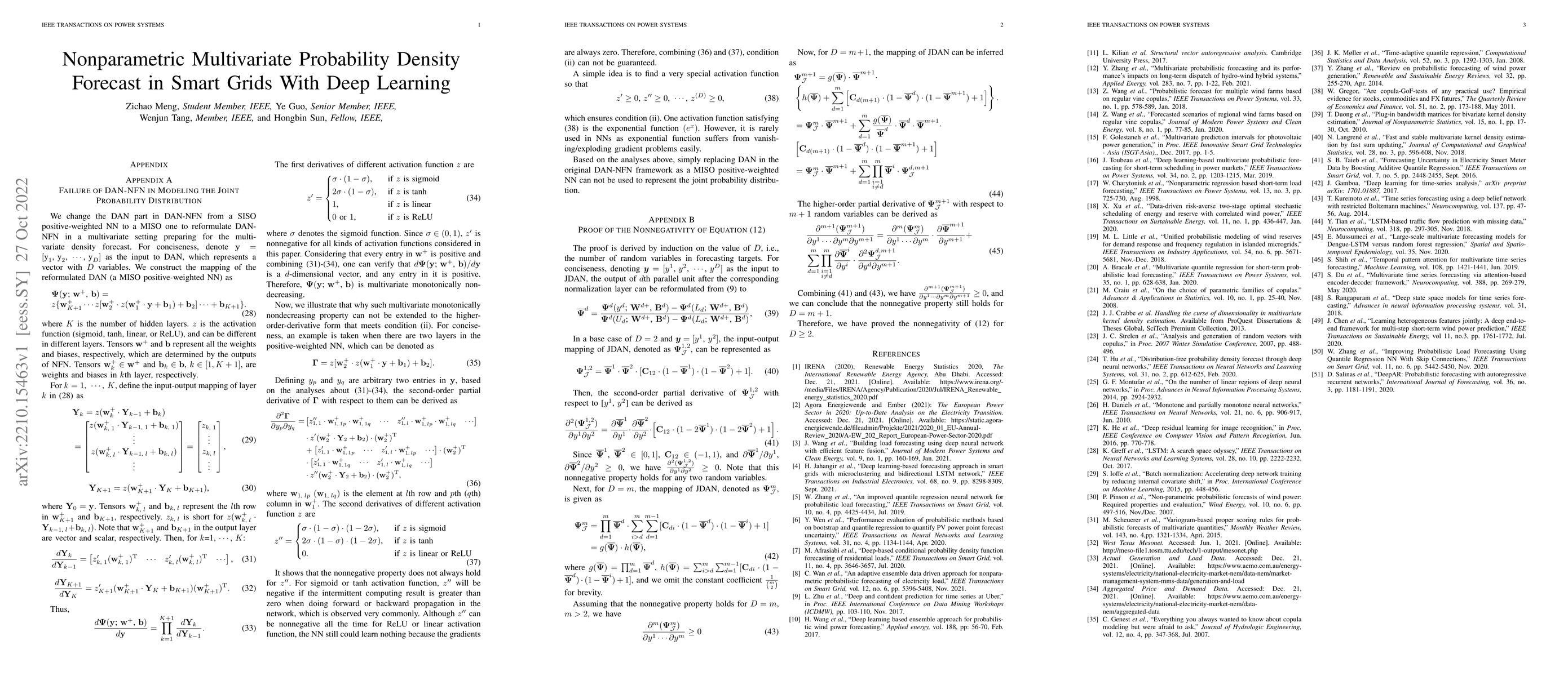Thumbnail for Appendix for Nonparametric Multivariate Probability Density Forecast in
  Smart Grids With Deep Learning