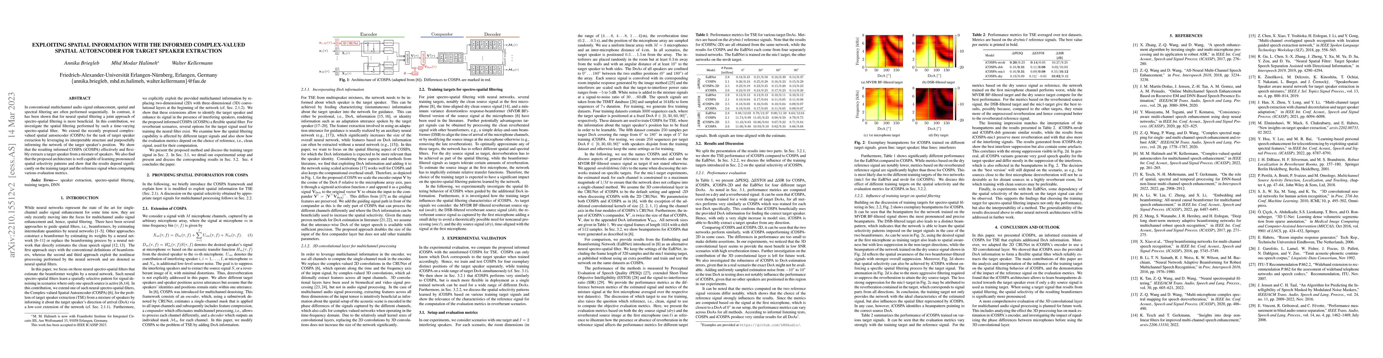 Thumbnail for Exploiting spatial information with the informed complex-valued spatial
  autoencoder for target speaker extraction