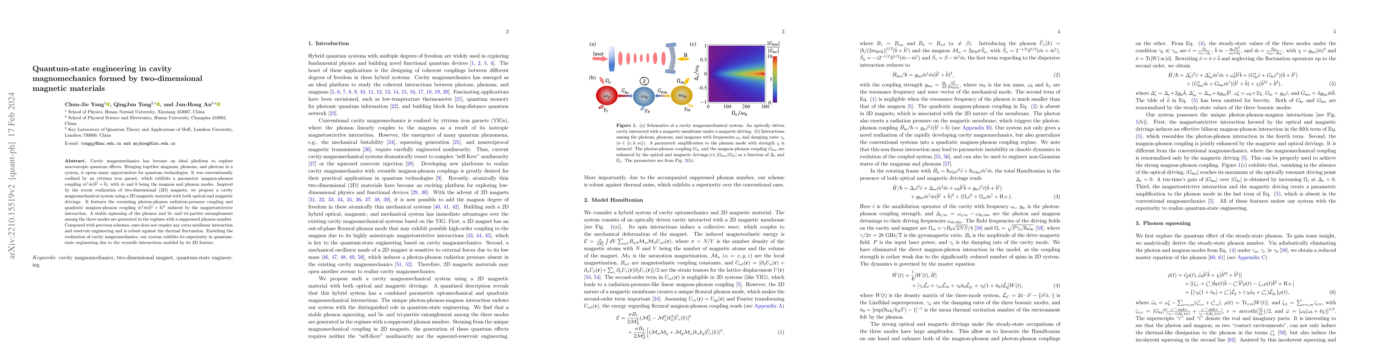 Thumbnail for Quantum-state engineering in cavity magnomechanics formed by
  two-dimensional magnetic materials