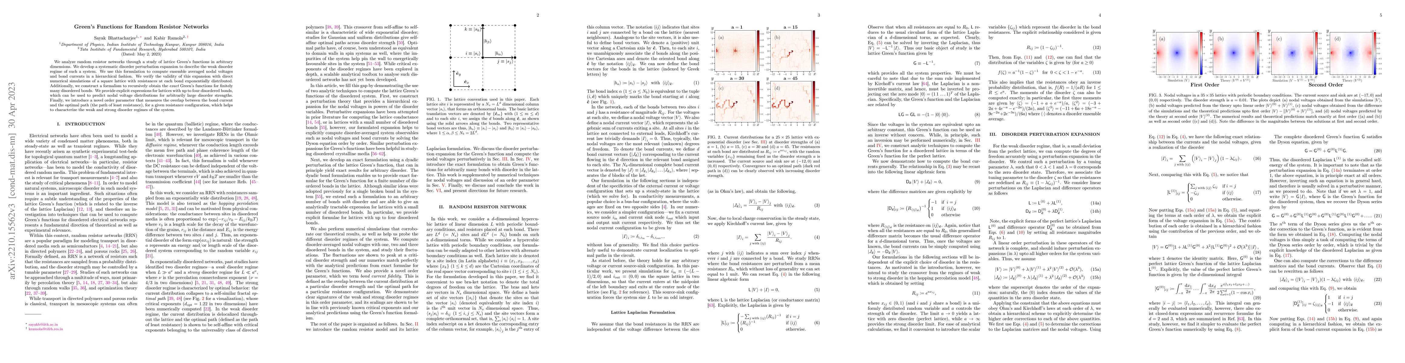 Thumbnail for Green's Functions For Random Resistor Networks