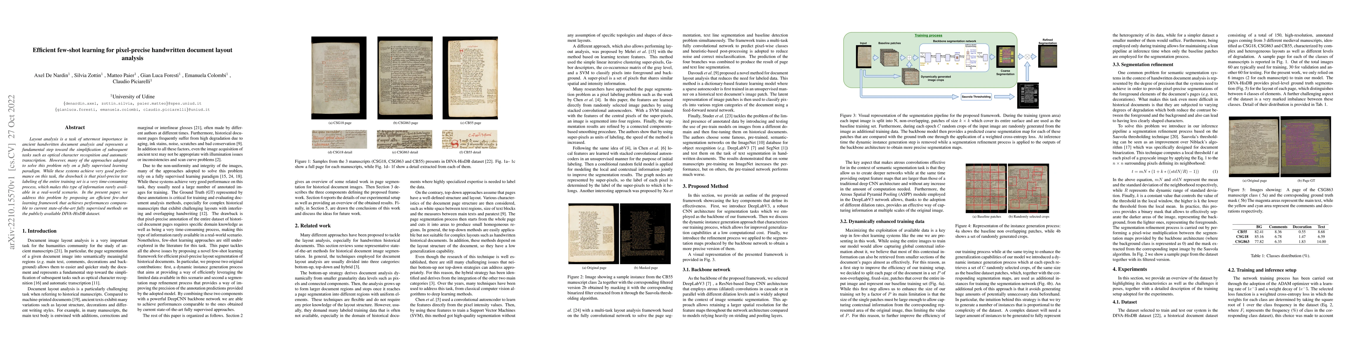 Thumbnail for Efficient few-shot learning for pixel-precise handwritten document
  layout analysis