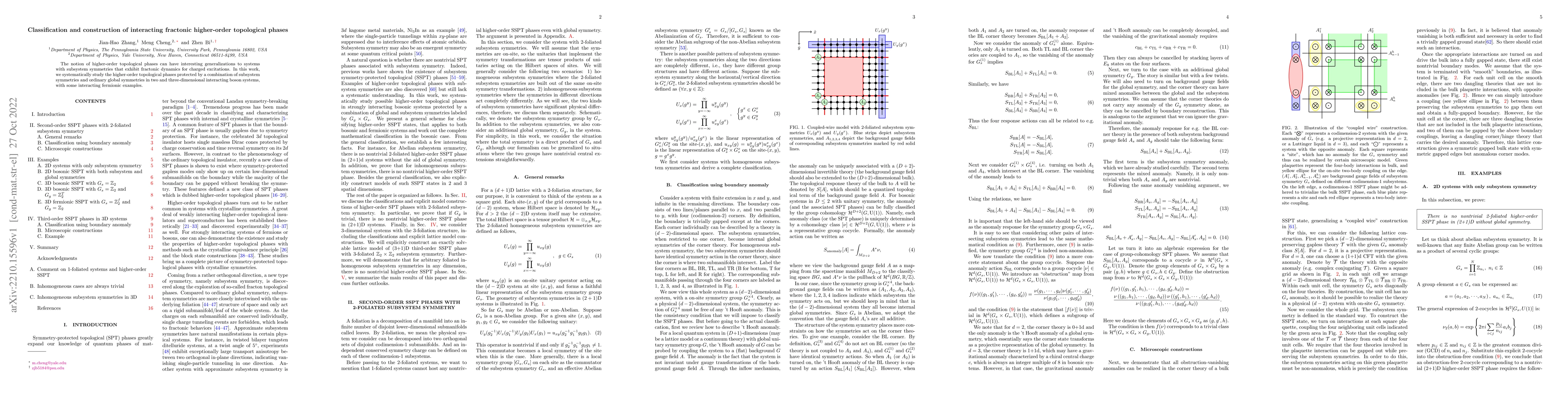 Thumbnail for Classification and construction of interacting fractonic higher-order
  topological phases