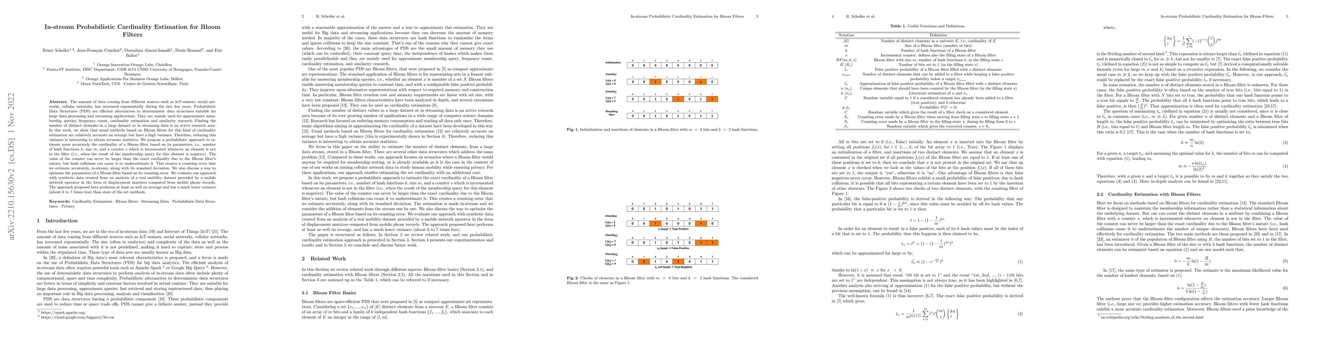 Thumbnail for In-stream Probabilistic Cardinality Estimation for Bloom Filters