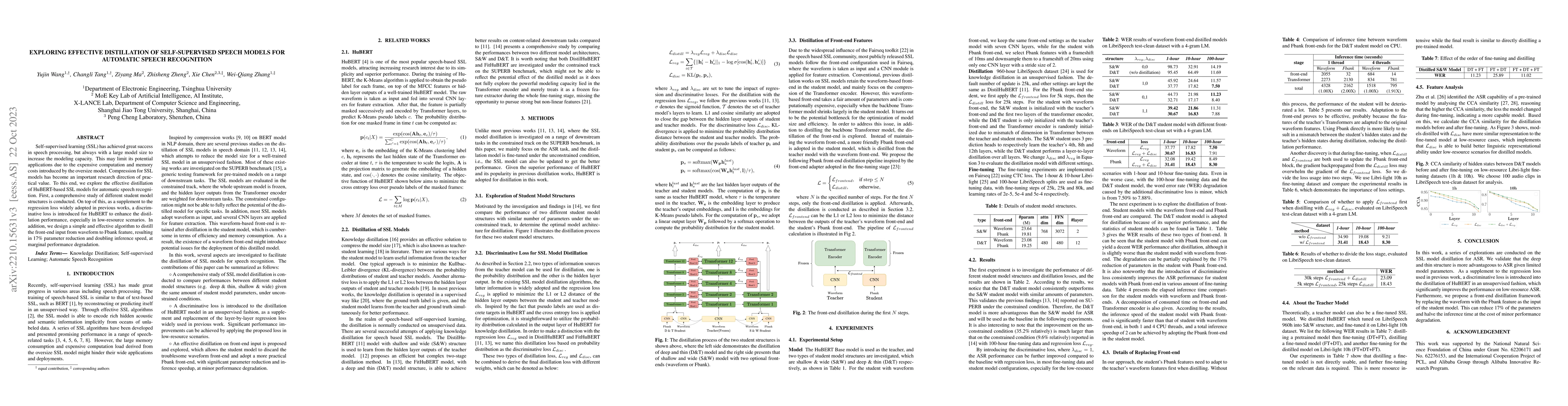 Thumbnail for Exploring Effective Distillation of Self-Supervised Speech Models for
  Automatic Speech Recognition