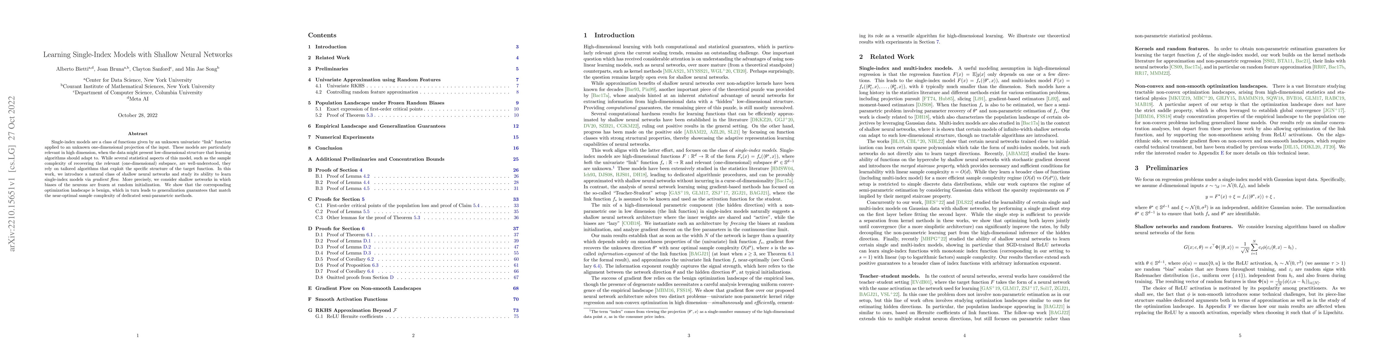 Thumbnail for Learning Single-Index Models with Shallow Neural Networks