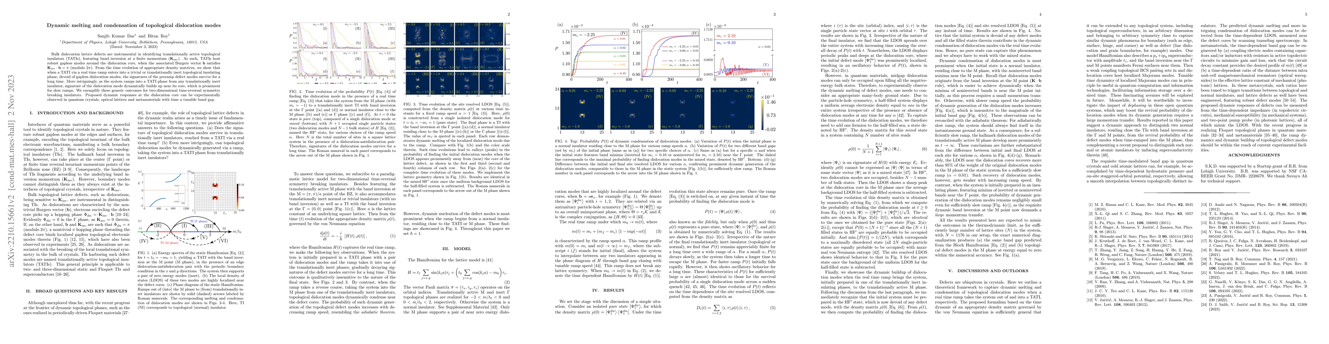 Thumbnail for Dynamic melting and condensation of topological dislocation modes