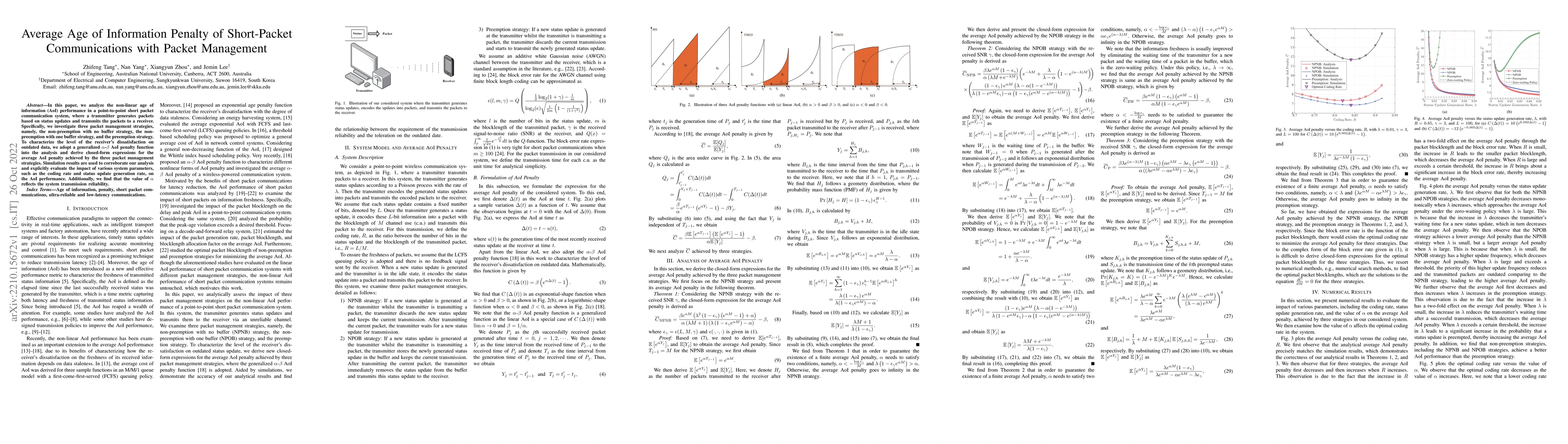 Thumbnail for Average Age of Information Penalty of Short-Packet Communications with
  Packet Management