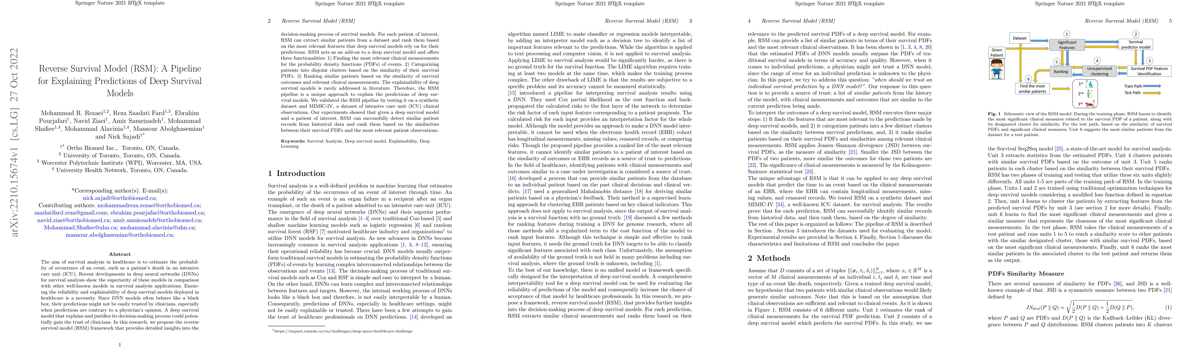 Thumbnail for Reverse Survival Model (RSM): A Pipeline for Explaining Predictions of
  Deep Survival Models