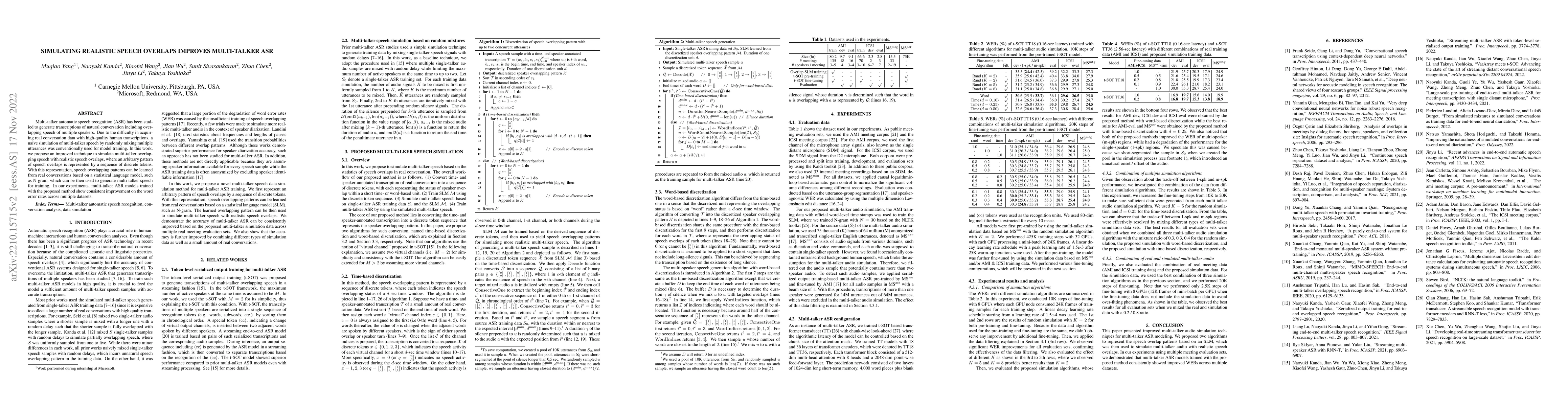Thumbnail for Simulating realistic speech overlaps improves multi-talker ASR