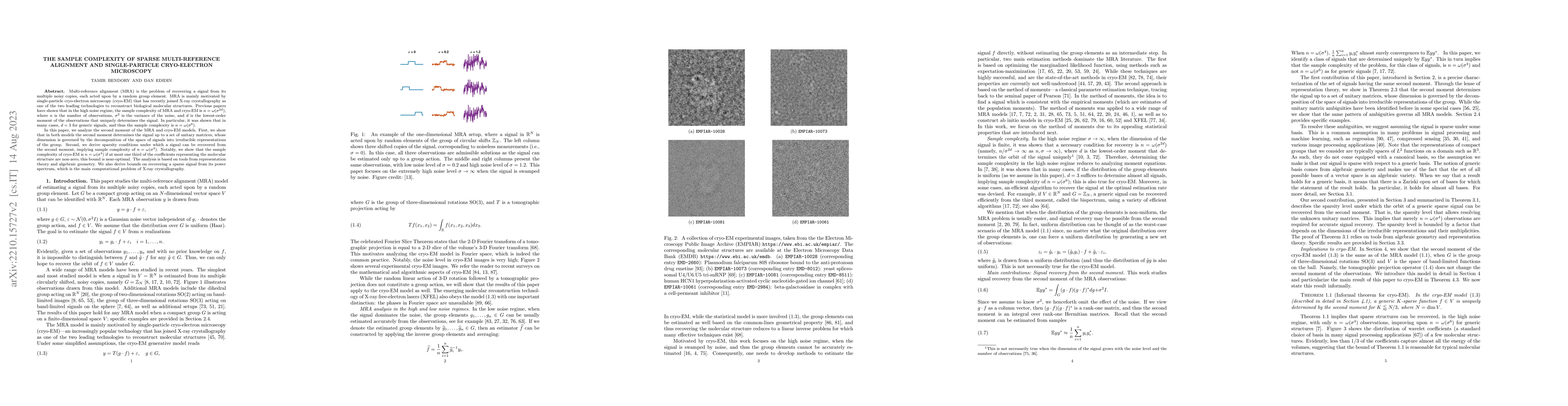 Thumbnail for The sample complexity of sparse multi-reference alignment and
  single-particle cryo-electron microscopy
