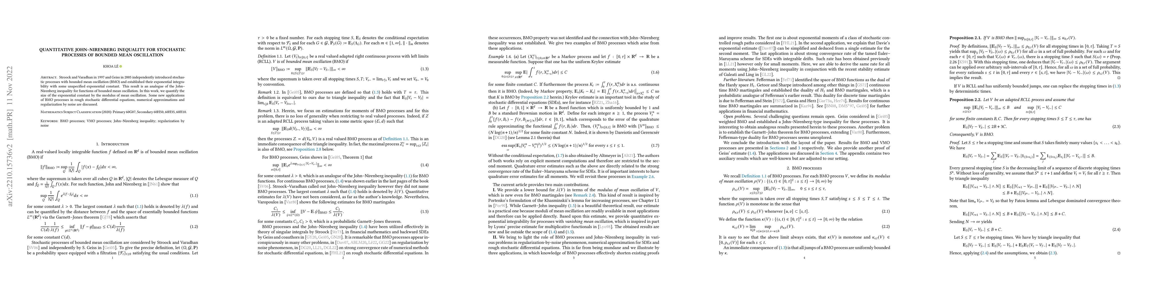 Thumbnail for Quantitative John--Nirenberg inequality for stochastic processes of
  bounded mean oscillation