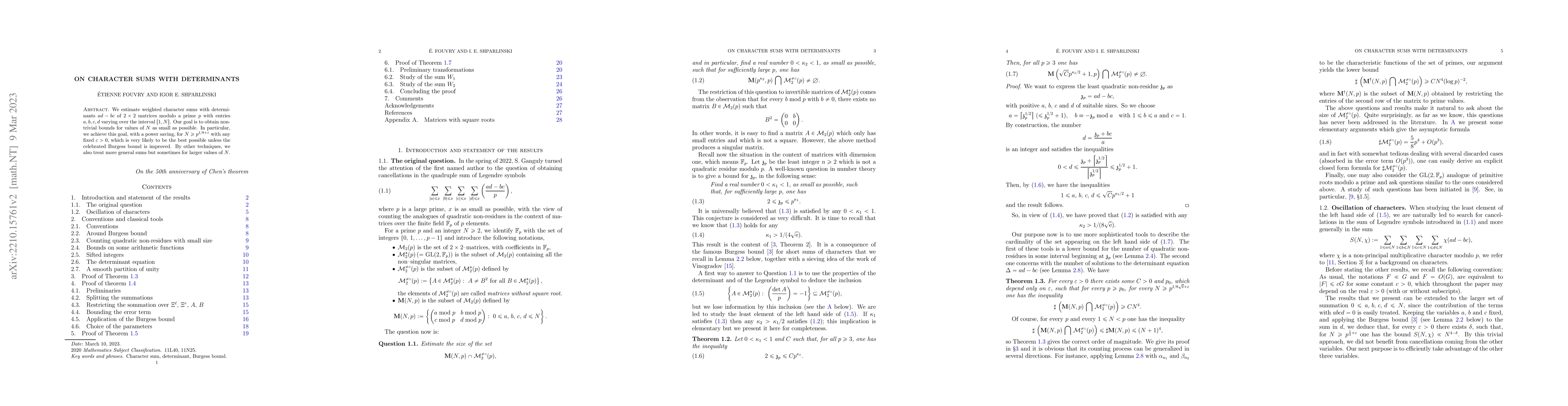 Thumbnail for On character sums with determinants