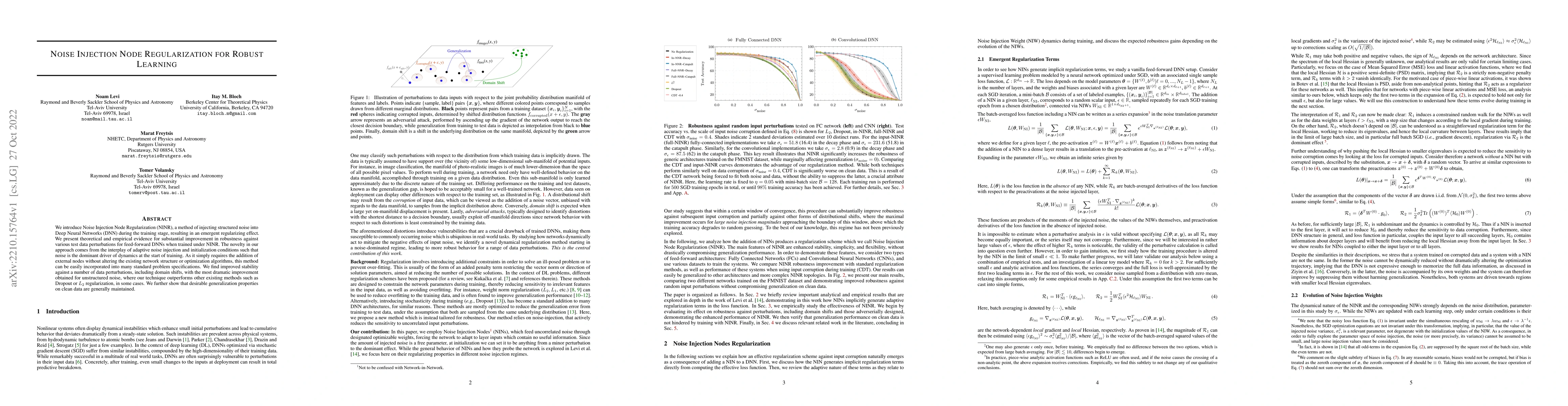 Thumbnail for Noise Injection Node Regularization for Robust Learning