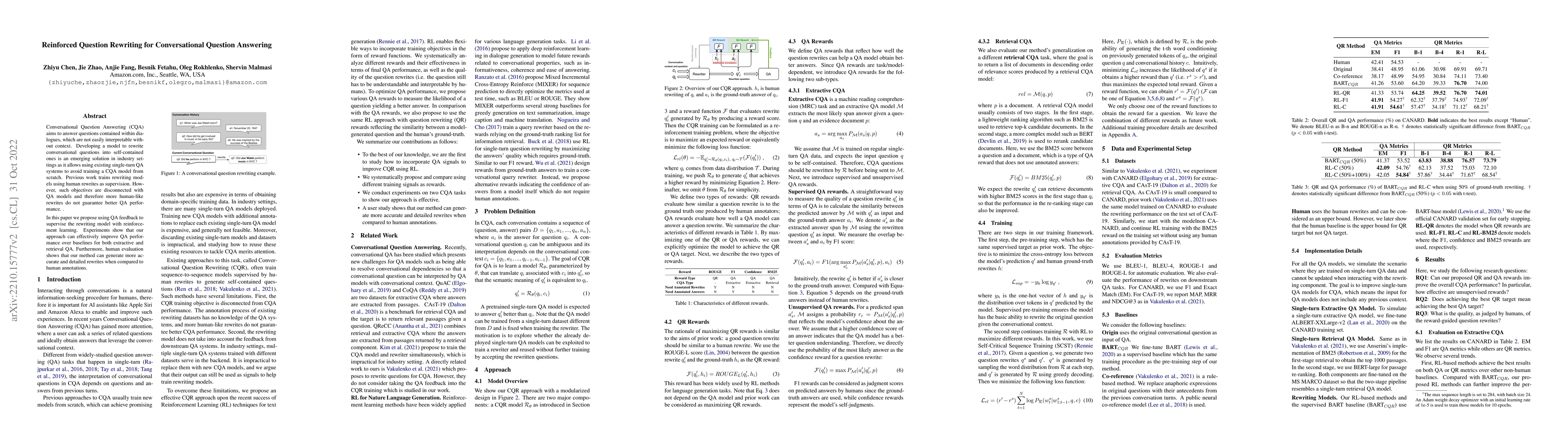 Thumbnail for Reinforced Question Rewriting for Conversational Question Answering