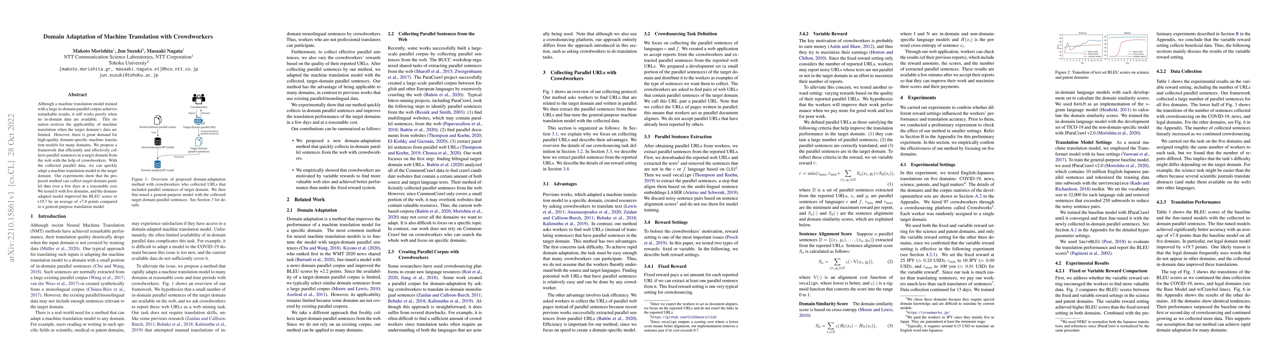 Thumbnail for Domain Adaptation of Machine Translation with Crowdworkers
