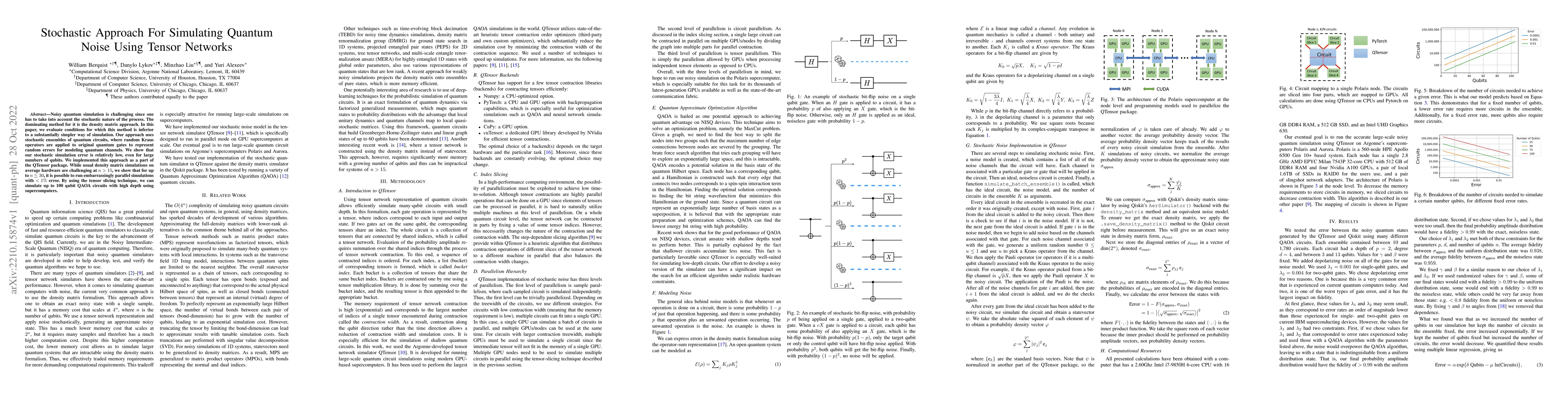 Thumbnail for Stochastic Approach For Simulating Quantum Noise Using Tensor Networks