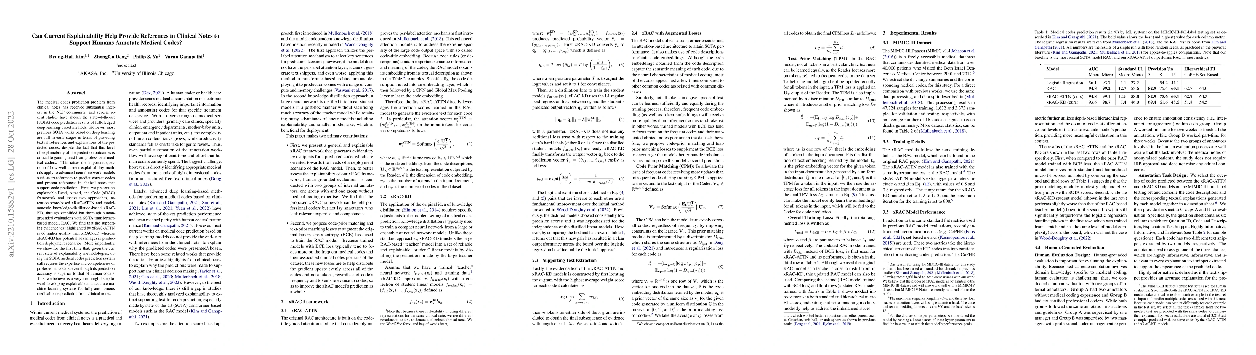 Thumbnail for Can Current Explainability Help Provide References in Clinical Notes to
  Support Humans Annotate Medical Codes?