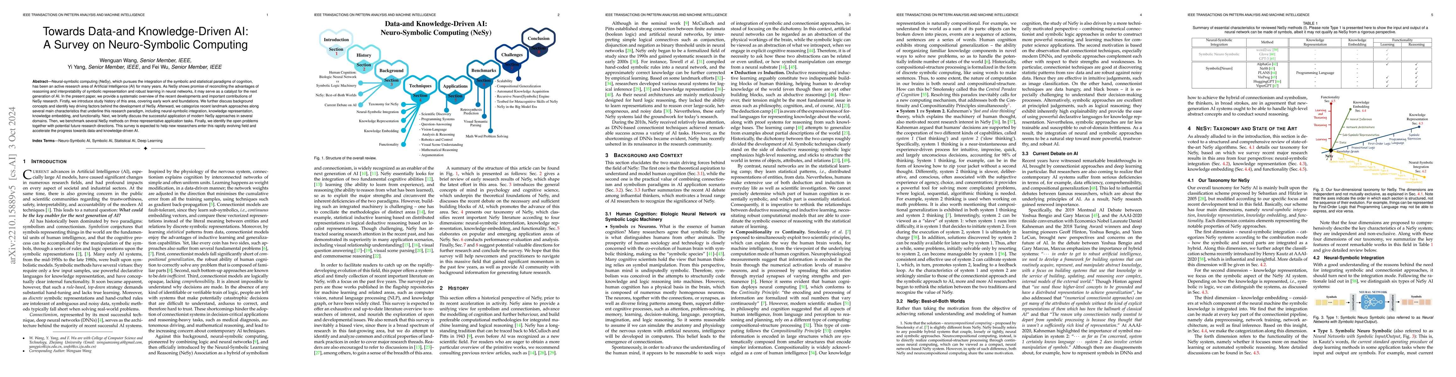 Thumbnail for Towards Data-and Knowledge-Driven Artificial Intelligence: A Survey on
  Neuro-Symbolic Computing